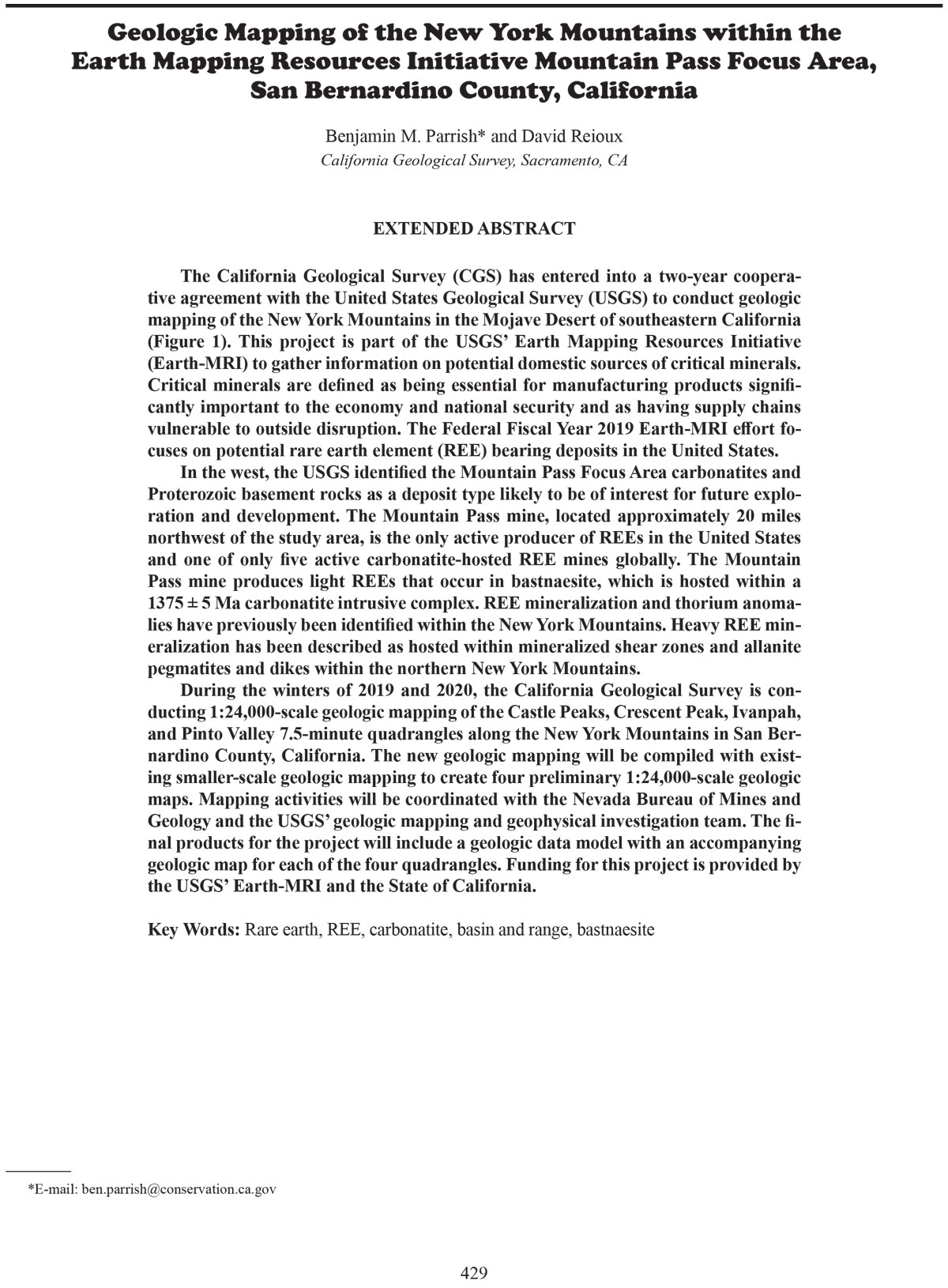 2022_Parrish_Benjamin_Geologic_Mapping_of_the_New_York_Mountains_within_the_Earth_Mapping_Resources_Initiative_Mountain_Pass_Focus_Area_San_Bernardino_County_California-1