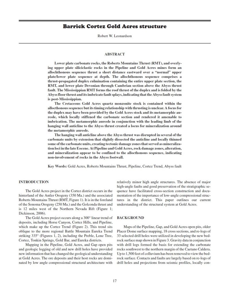 barrick gold cortez mine