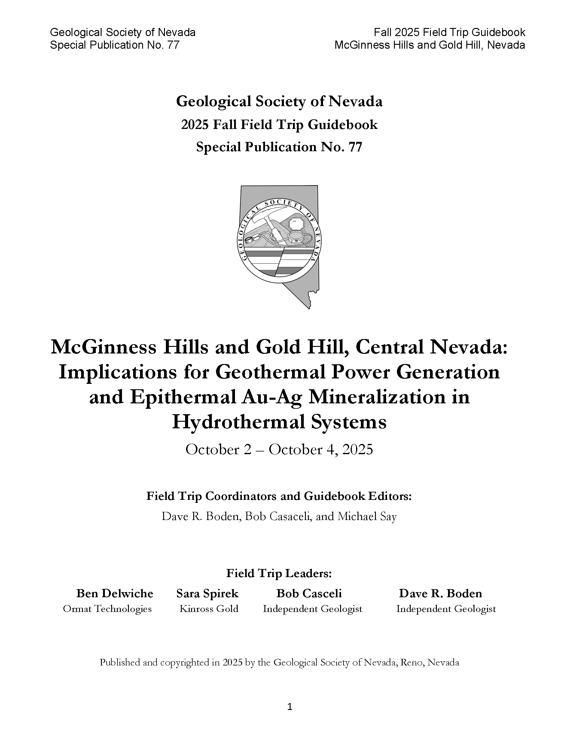 SP-77 Fall 2025 Field Trip Guidebook 1